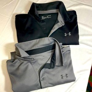 Under Armour Mens Polo shirt size: XL black/Gray